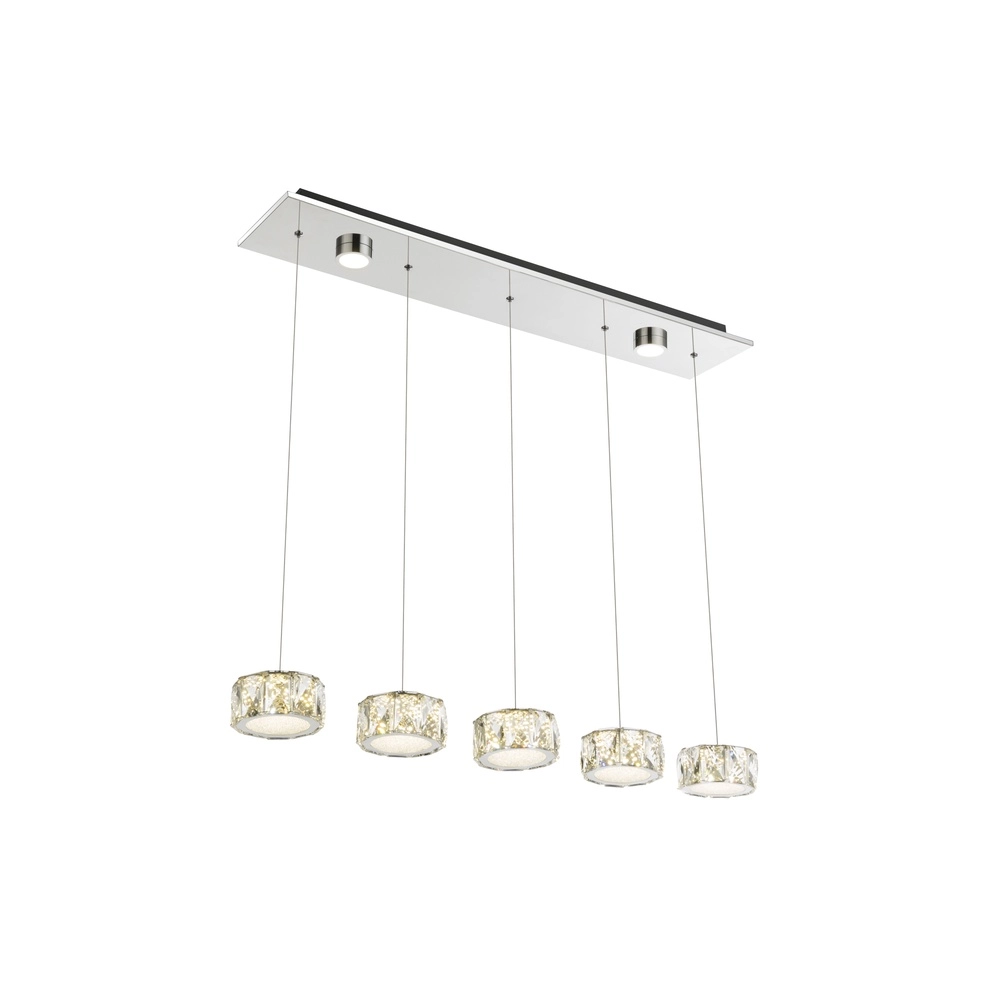 4-light pendant lamp Amur chrome