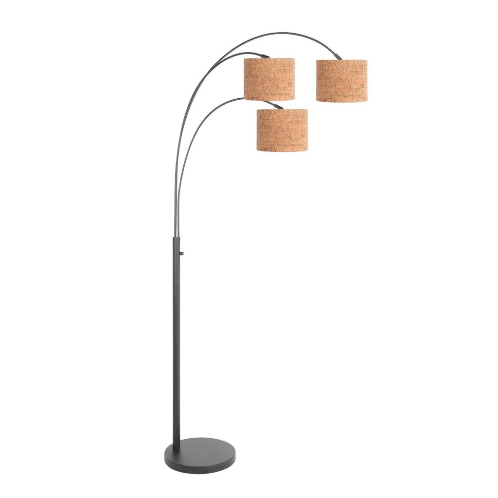 3-light floor lamp Sparkled Light with cork caps