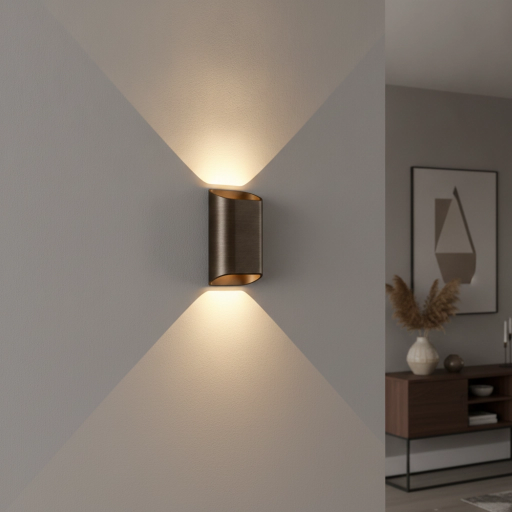 Design wall lamp Diaz-S Dim to Warm Dark Antique Brown