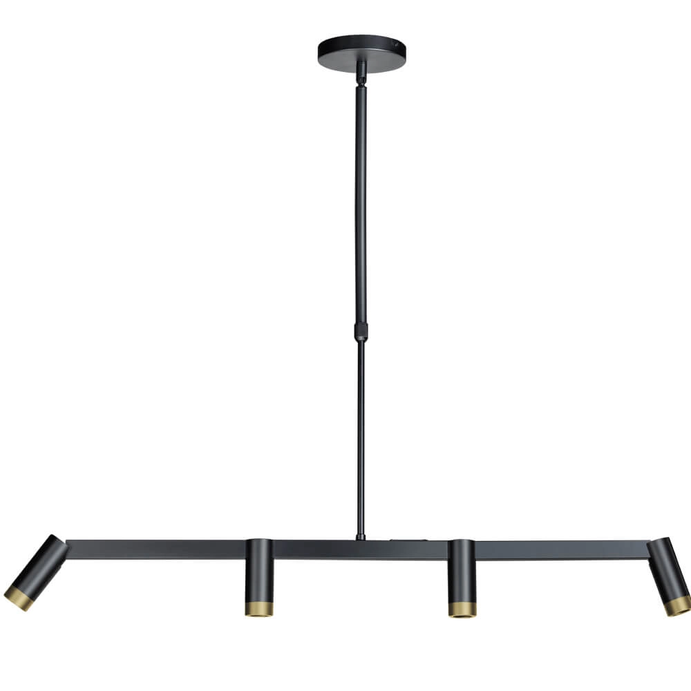 Sleek dining table lamp Miller 4-light black ETH 8720195303077