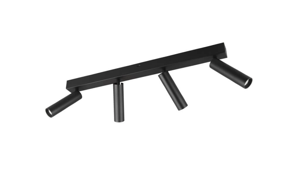 Slim ceiling spotlight Ambala 4x LED - Black Trio 4017807612653