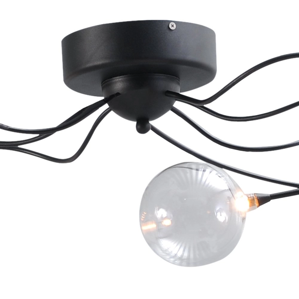 LED flush ceiling light Gio 7-light black Masterlight 8718121182148