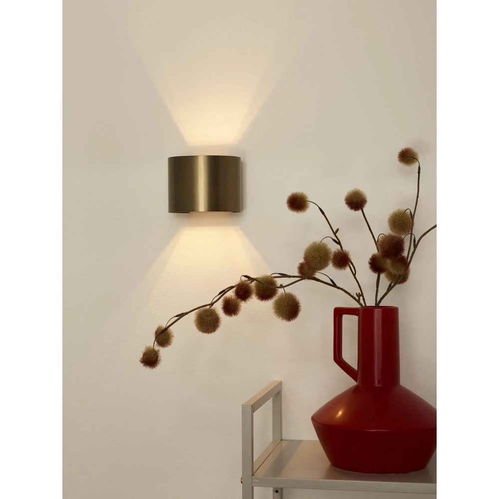 Rounded wall spot Xio 2700K rust brown Lucide 5411212092472