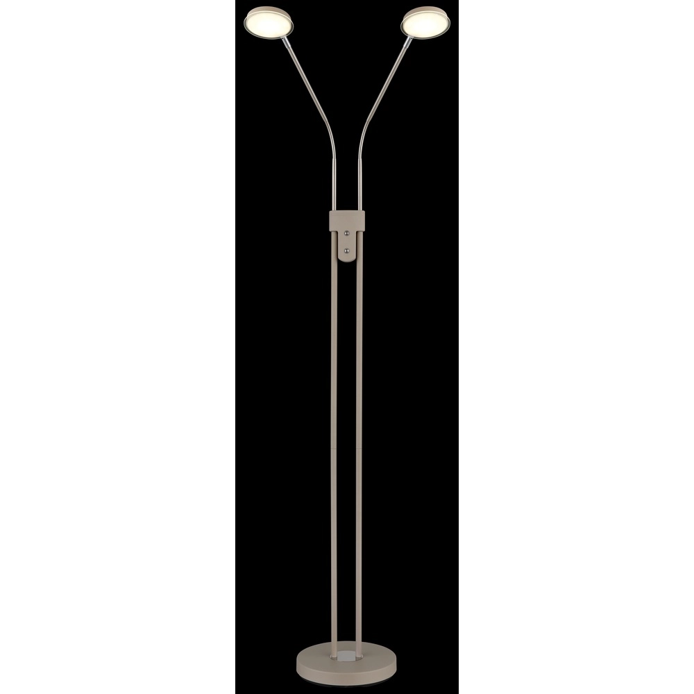 2-light reading lamp Silvio sand brown Globo 9007371584048