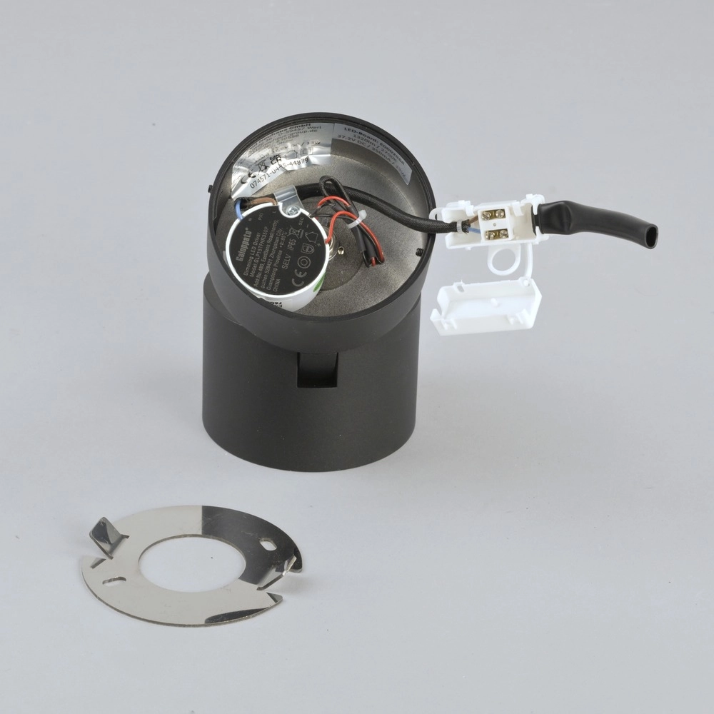 Sleek surface-mounted spot Pure Cup black pearl Paul Neuhaus 4012248395585