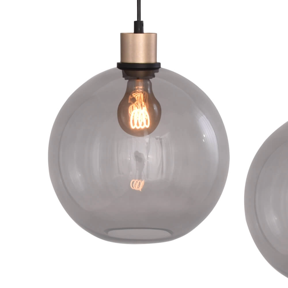 Hanging lamp oval Lazise Oval 4x Ø 25cm gold Masterlight 8718121303123