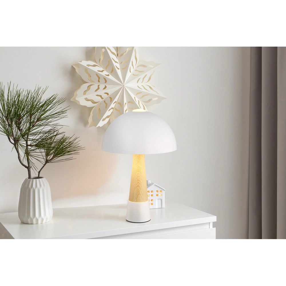 Unique table lamp Paulin Ø 25cm sand brown Globo 9007371519804