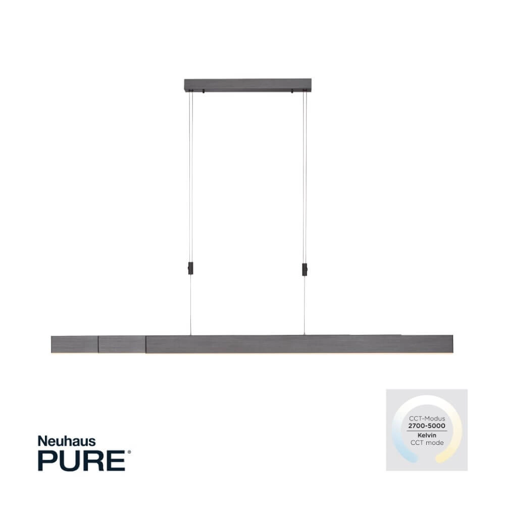 LED hanging lamp Pure-Moto brushed anthracite Paul Neuhaus 4012248363751