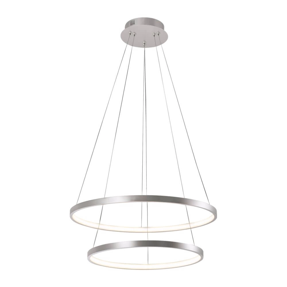 Round pendant lamp Circle silver Just Light 4043689960445