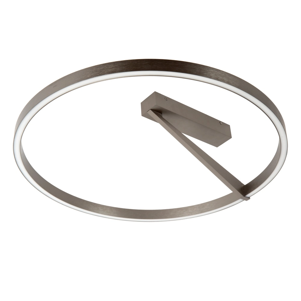 Design ceiling lamp Applause Ø 60cm - brushed steel - with remote control Premium by Lucide 5411212221803