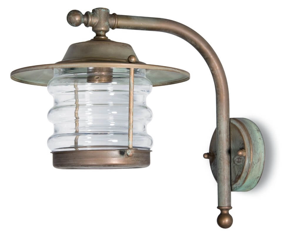 Brass wall lamp Onda M