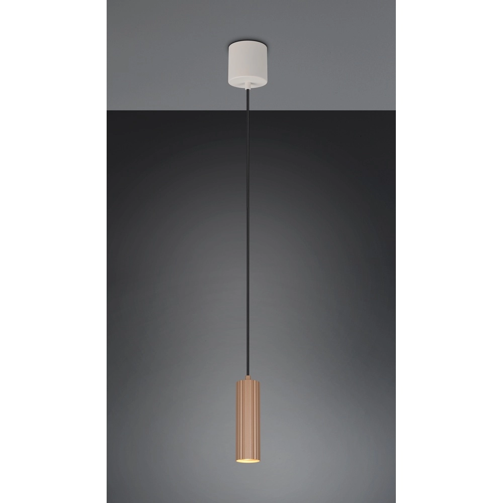 Pendant lamp Soka Ø 9cm mocha brown Trio 4017807670127
