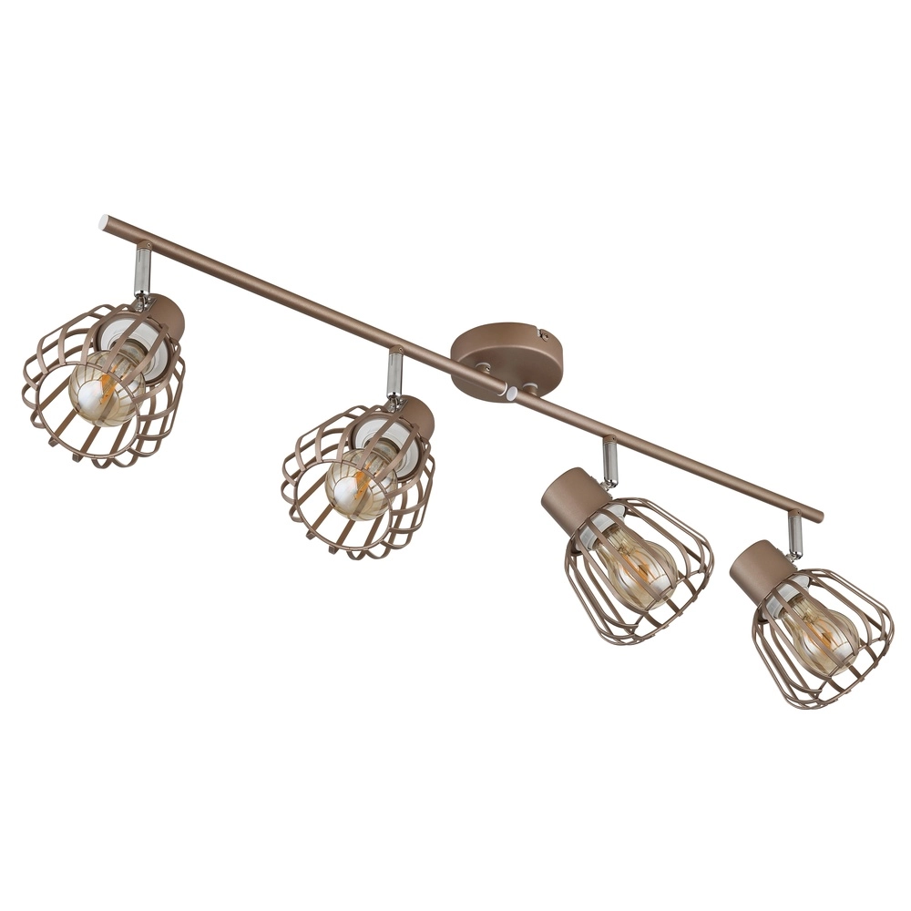 Ceiling lamp Olin 4-light coffee brown Globo 9007371592579