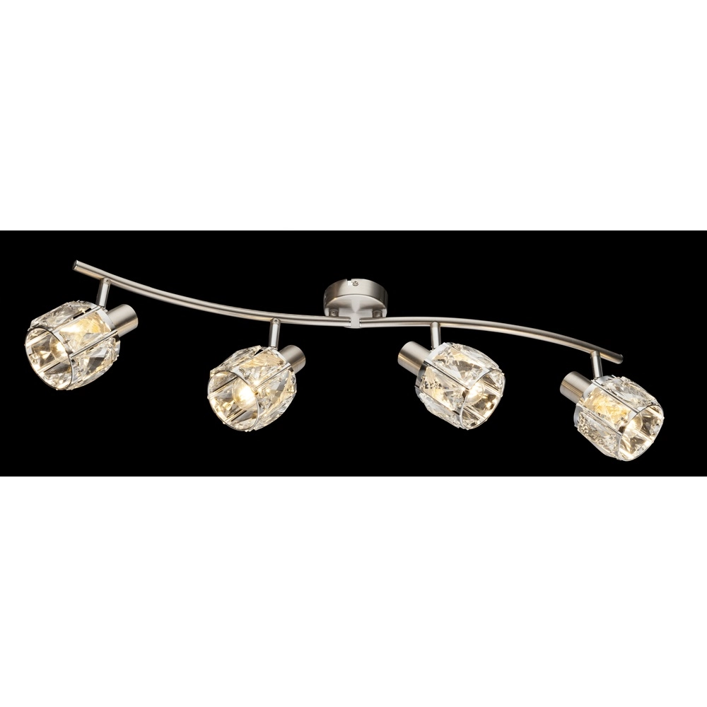 Ceiling lamp Kris 4-light nickel Globo 9007371366255
