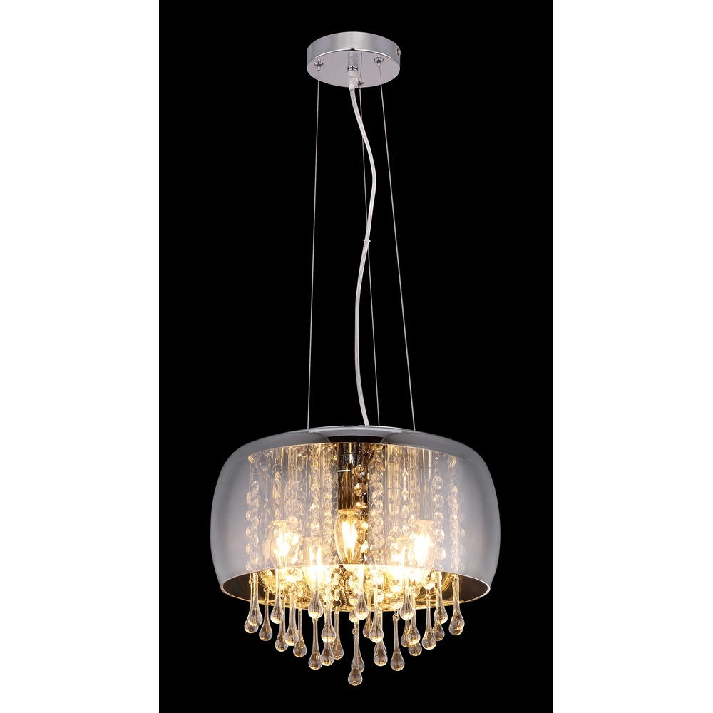 Pendant lamp Kalla Ø 35cm chrome Globo 9007371385706