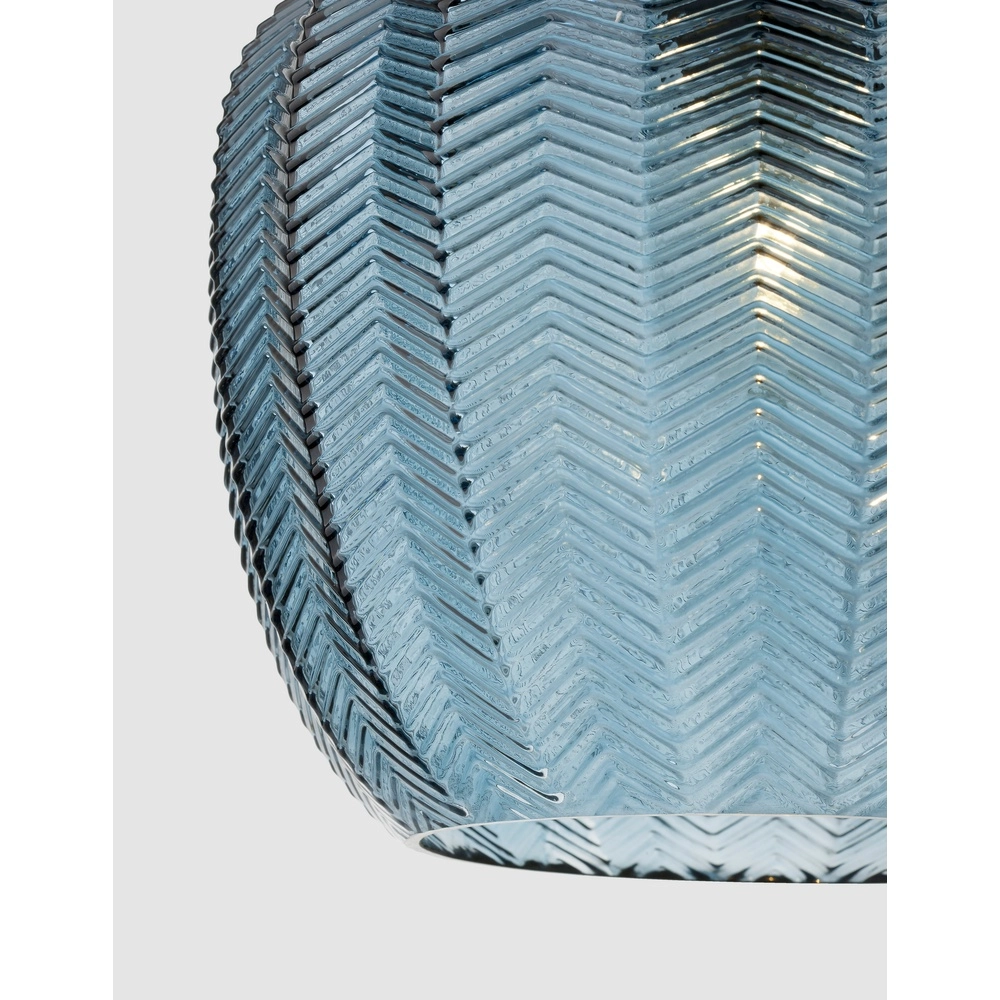 Pendant lamp Loni blue glass Lyora 5212017423061