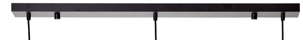 Pendant lamp Avia 3-light black with wood brown Brilliant 4004353396960