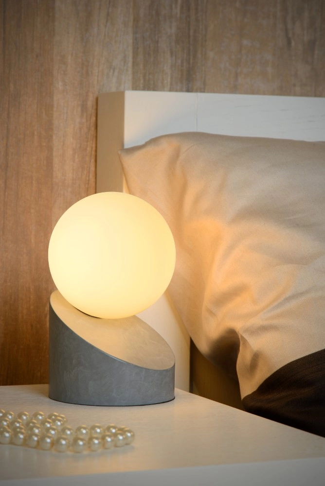 Design table lamp Len grey Lucide 5411212450579