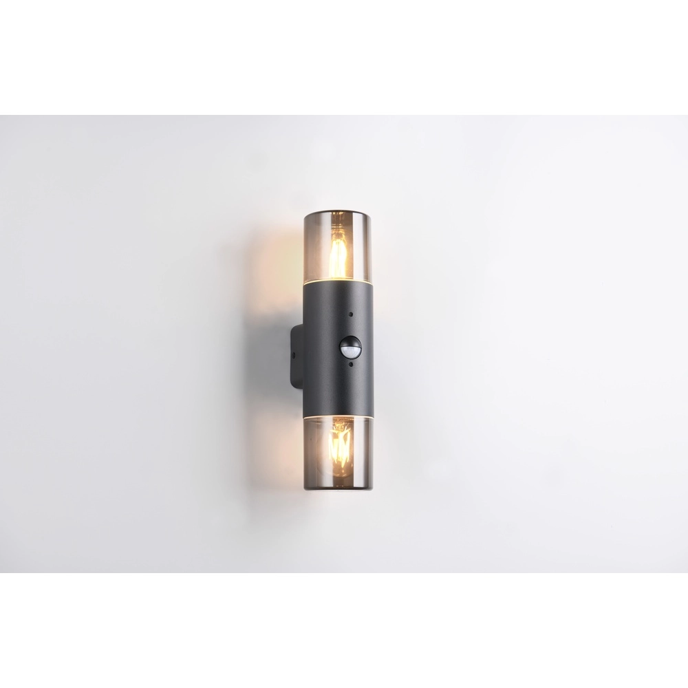 Wall lamp Hoosic Double with sensor Trio 4017807603637
