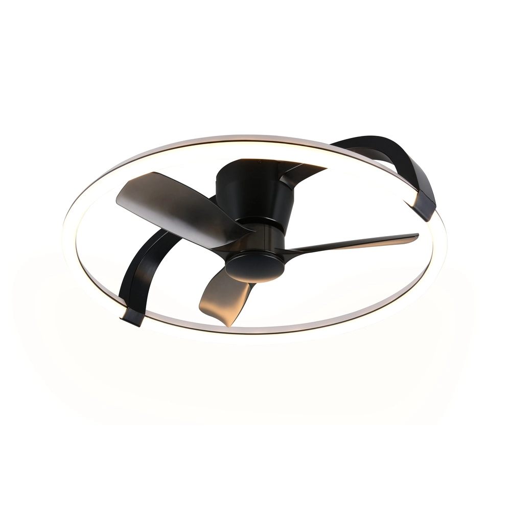 Smarthome fan Stockholm black Ø 73,5 Tuya Trio 4017807693133