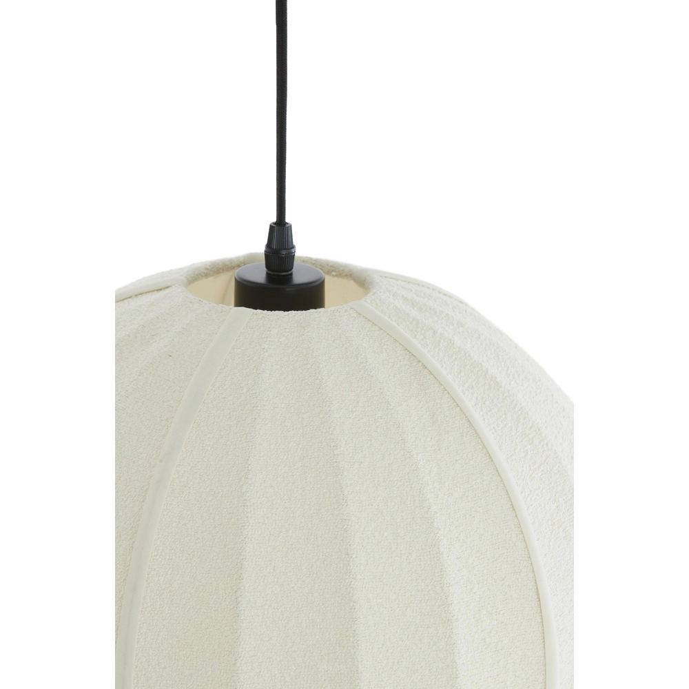 Bouclé pendant lamp Zagori Ø 44cm - cream Light & Living 8717807793074