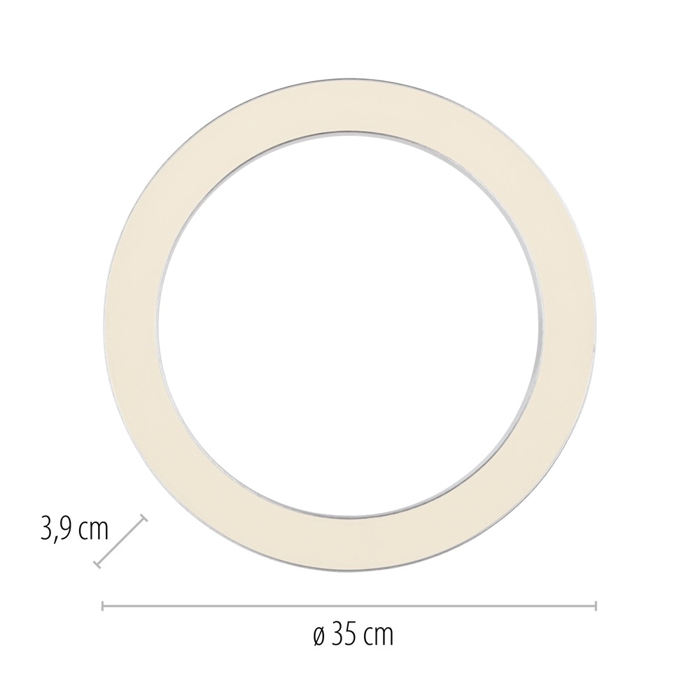 Sleek led ceiling lamp Pure Lines Round Ø 35cm - diamond Paul Neuhaus 4012248395233