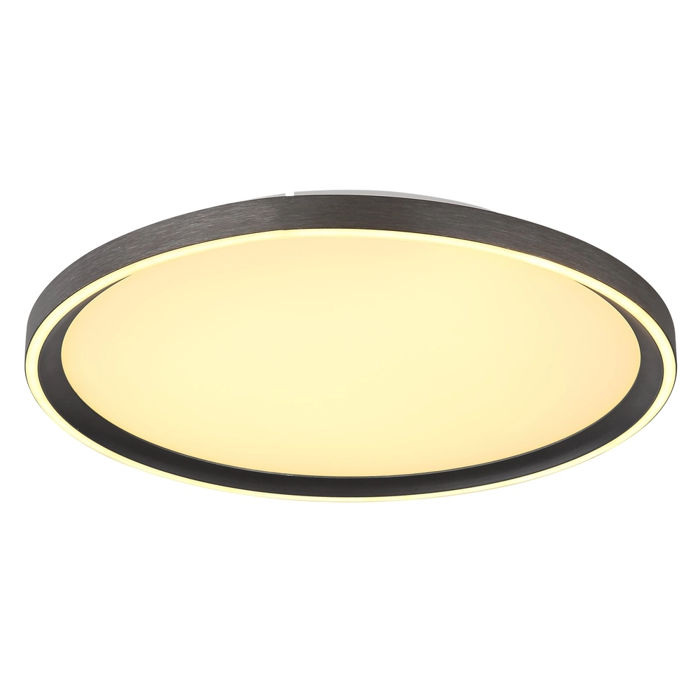Sleek ceiling light Dublin Ø 40cm grey Globo 9007371447084