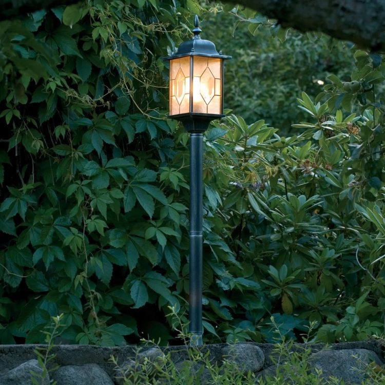 Garden lamp Milano 115cm black silver flamed KonstSmide 7318302457594