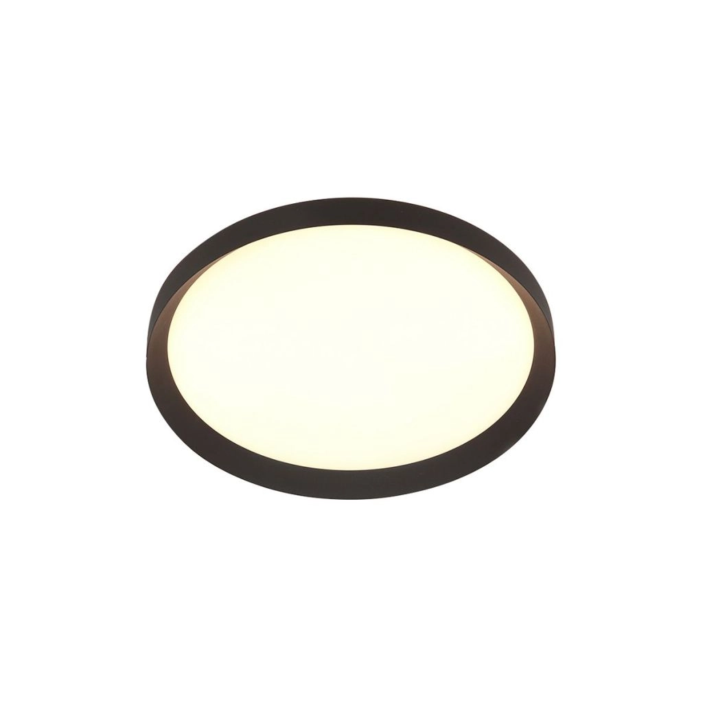 Modern ceiling light Flady black Ø30cm Steinhauer 8712746181012