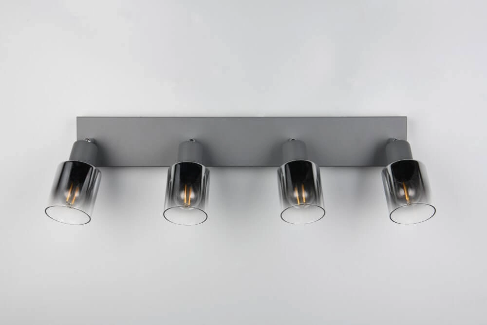 4-light ceiling lamp Cadiz black Trio 4017807615784