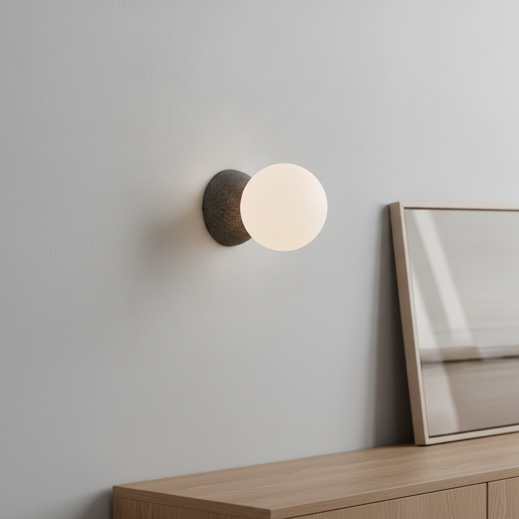 Wall lamp Zero Grey with white