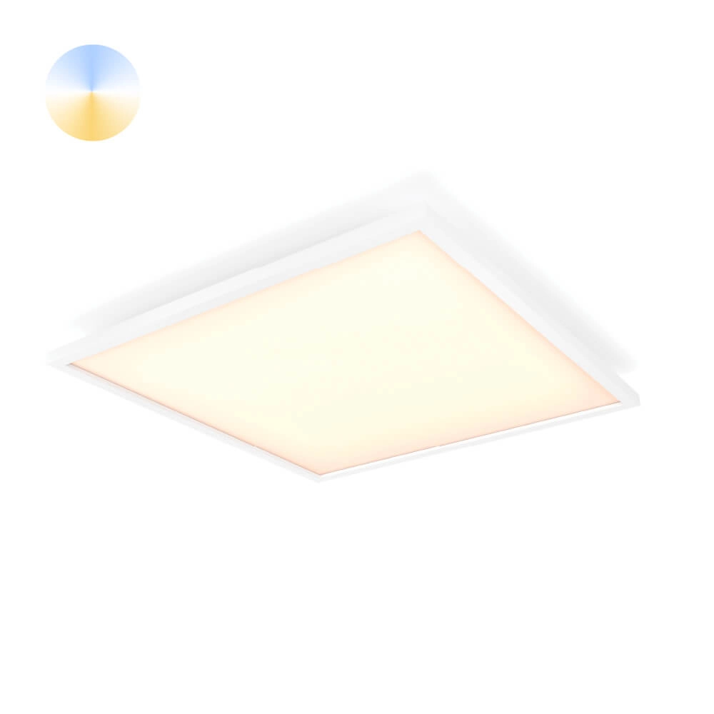 Square ceiling lamp Hue Aurelle - White Ambiance 30cm White Philips 8719514382626