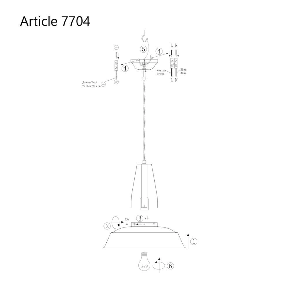 Pendant lamp Luna 42 Steinhauer 8712746102970