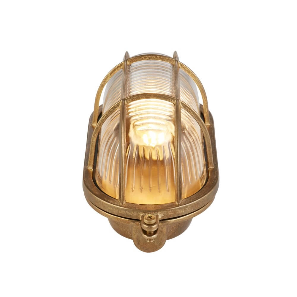 Gold wall lamp Bulkhead classic Searchlight 5053423244204