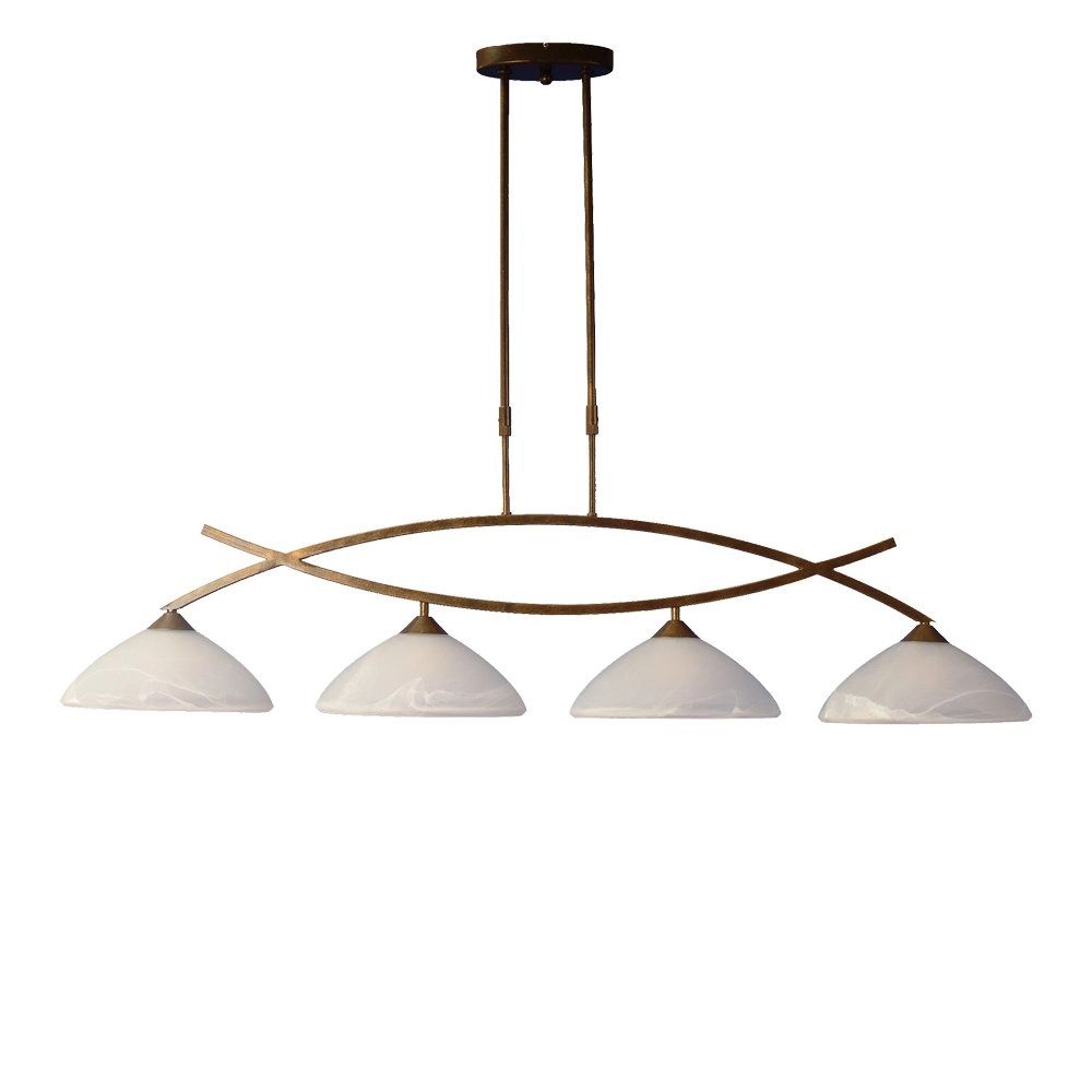 Dining room hanging lamp Verona 1 4-light bronze brown