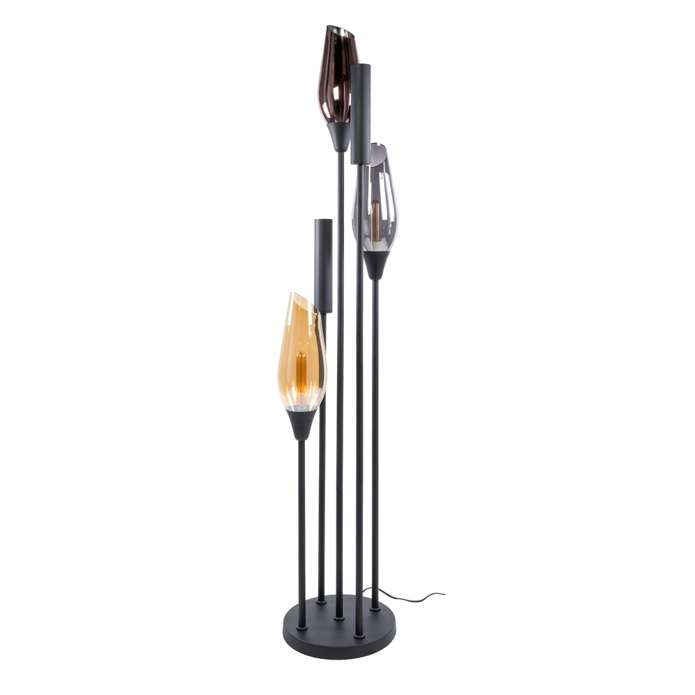 Moderne vloerlamp Cocoon zwart Lyora 8716803515116