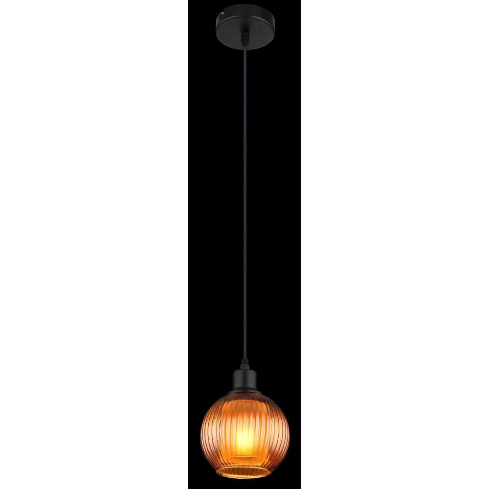 Pendant lamp Zumba orange glass Ø 15cm Globo 9007371455812