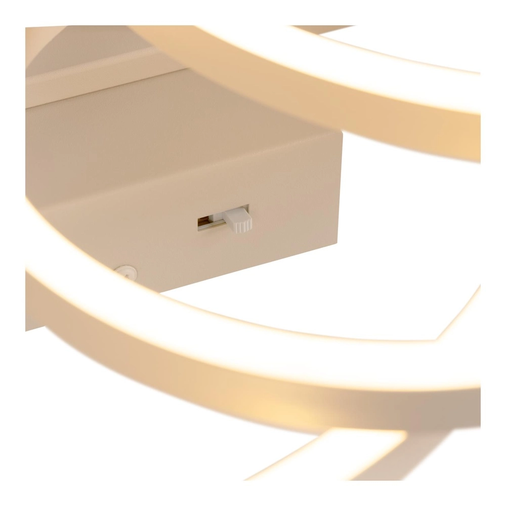Modern ceiling lamp Nicola sand brown corner Lucide 5411212531193