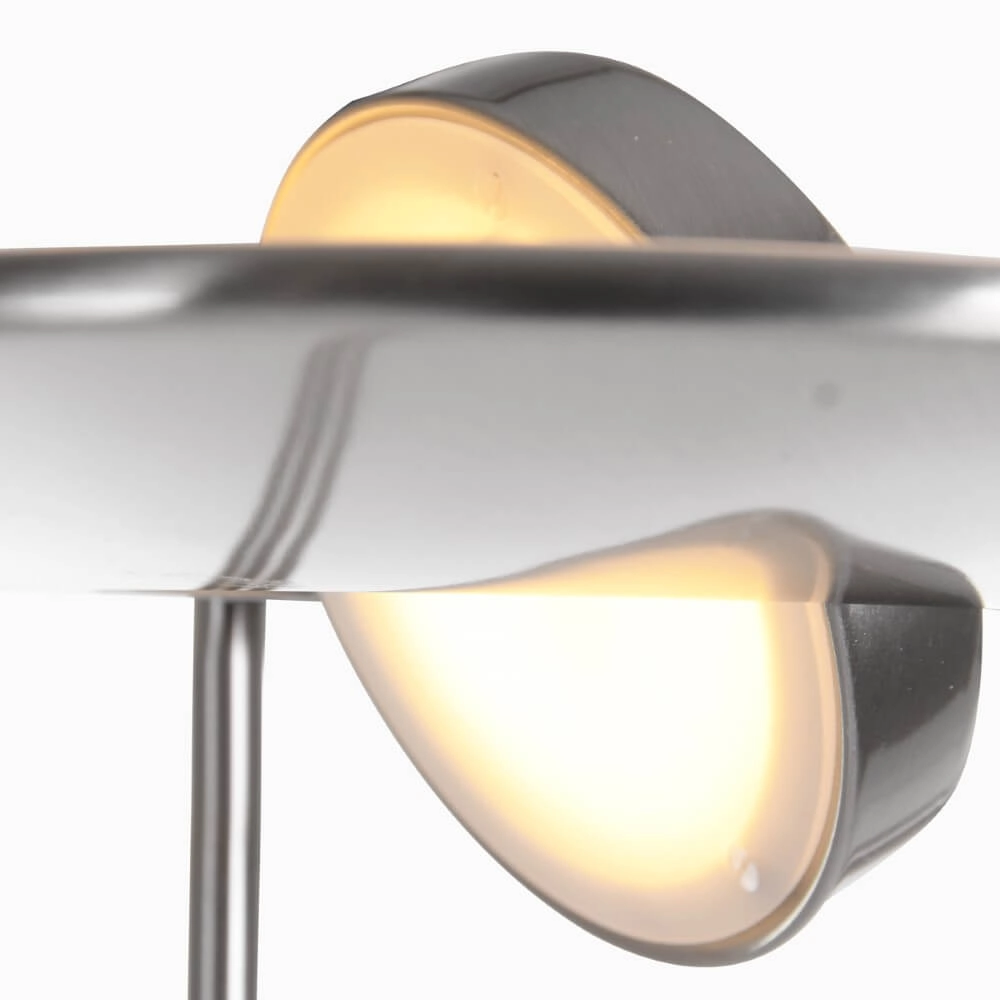 LED reading light Zodiac 2-light metal gray Steinhauer 8712746122824
