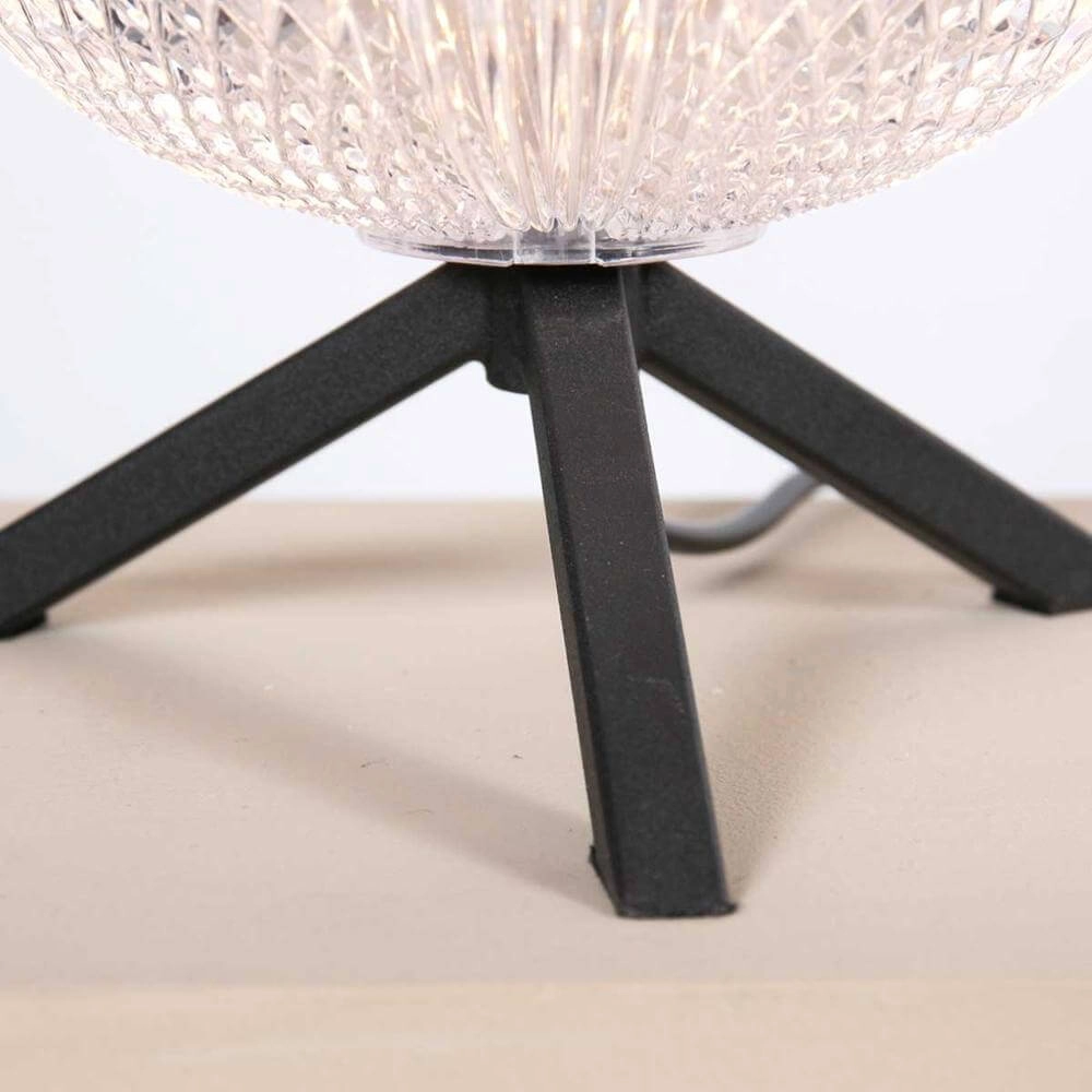 Table lamp Geripu Black with clear glass Steinhauer 8712746173789