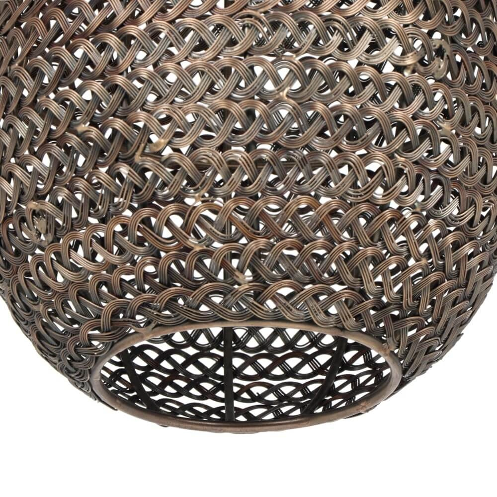 Bronze pendant lamp Ziva Ø 23cm Trio 4017807617405