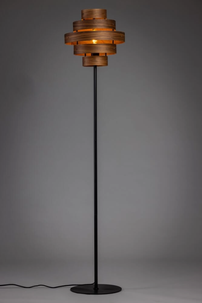 Floor lamp Walnut walnut brown Ø 50cm ETH 8720195304852