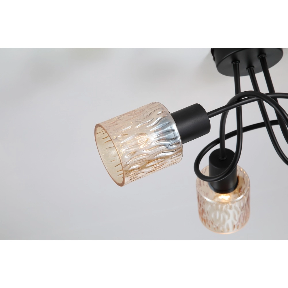 Ceiling lamp Knot black 5-lights Searchlight 5053423301969