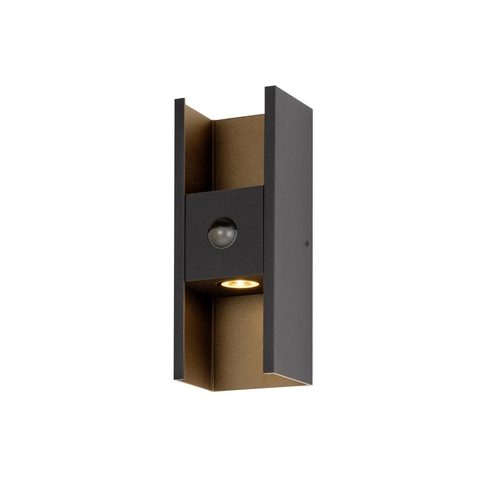 Wall spotlight Flatt Black with sensor SLV 4024163306461