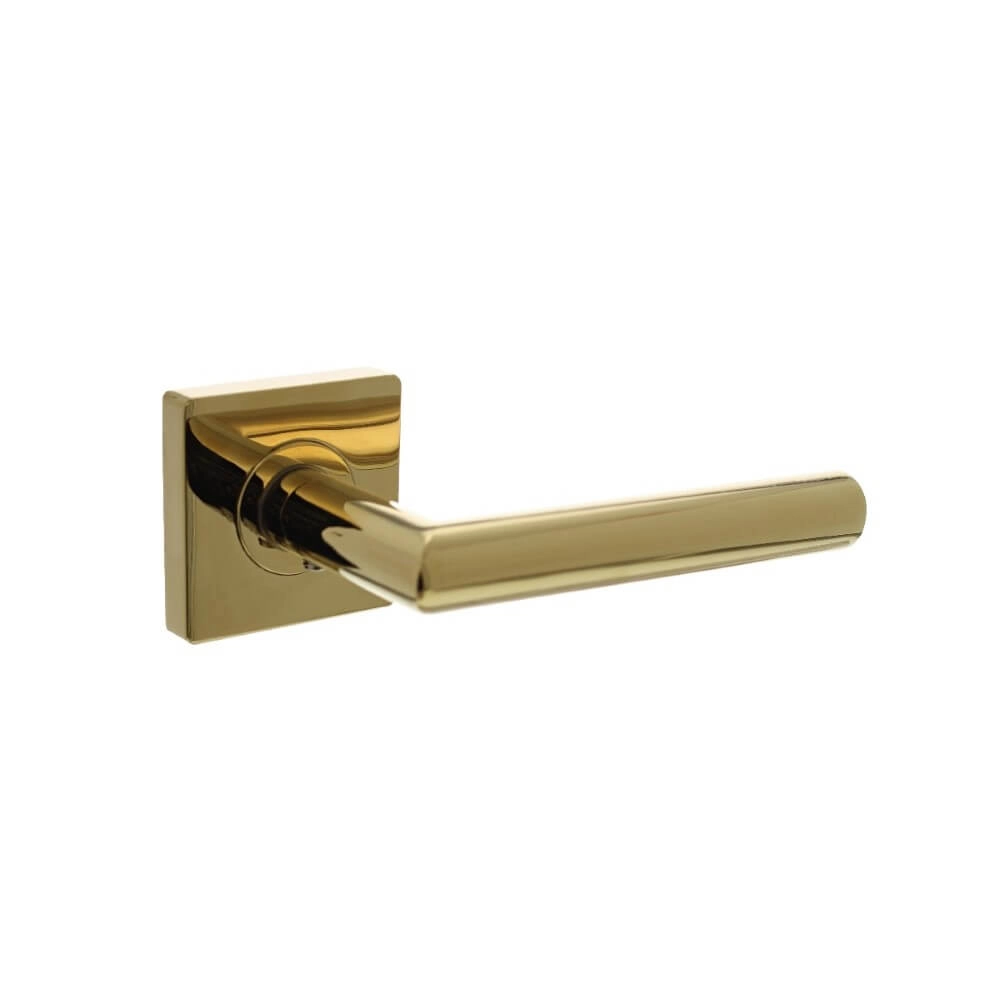 Door handle Bastian Square Brass