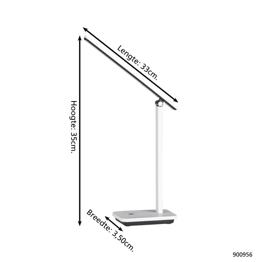 LED desk lamp Iniesta white Eglo 9008606277902