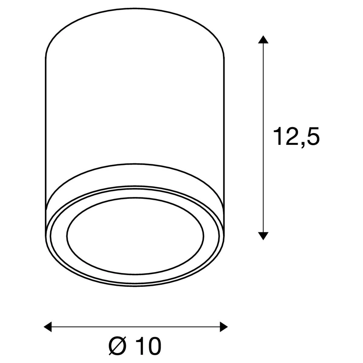 Ceiling light Enola Round M SLV 4024163235846