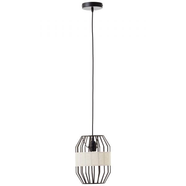 Hanging lamp Slope 23cm black with sand color Brilliant 4004353394645
