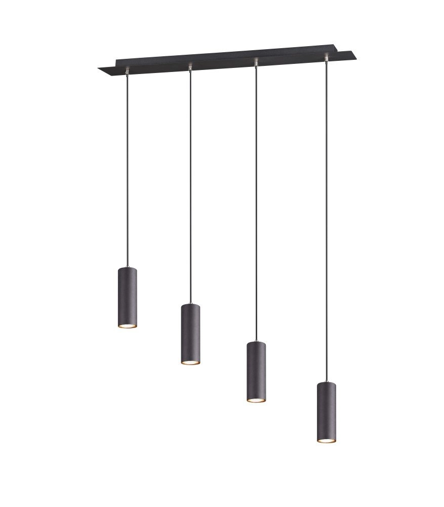 Pendant lamp Marley 4-light matt black Trio 4017807408768