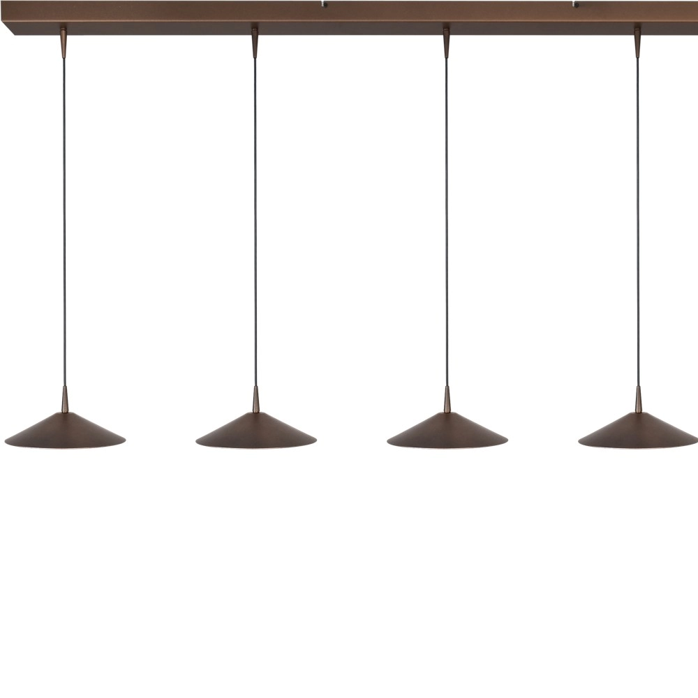 5-light pendant lamp Ceppo cocoa brown Ø 22cm Masterlight 8718121358512